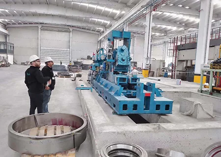 Turkish client purchased a D53KS radial-axial ring rolling machine
